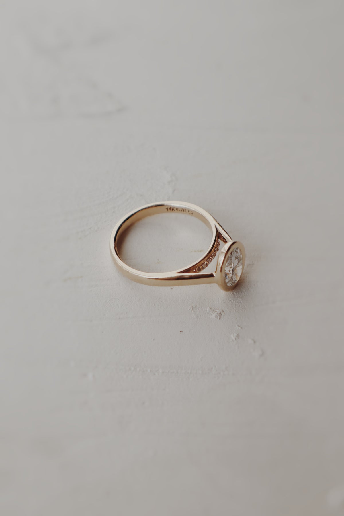 Sutton Engagement Ring w Hidden Pavè