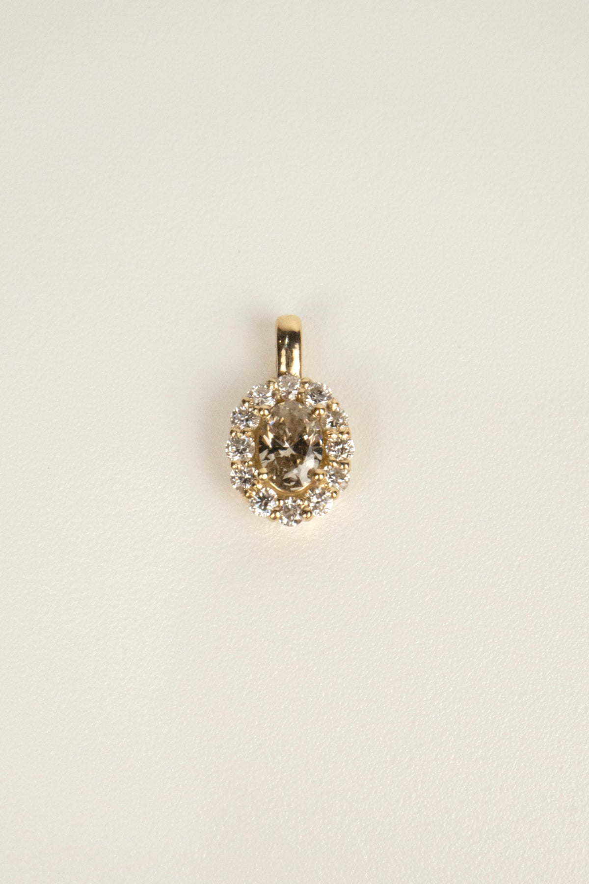 Salome Necklace Pendant- 2ctw Champagne Diamond