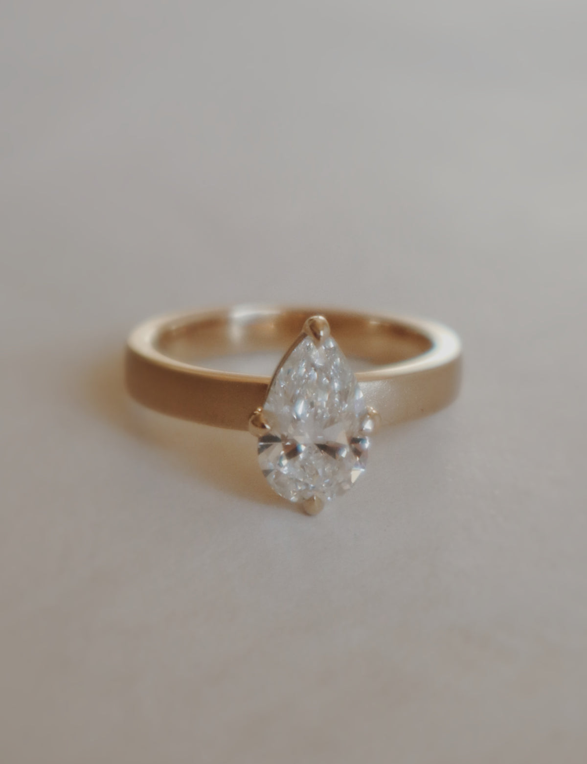 Evan Pear Engagement Ring