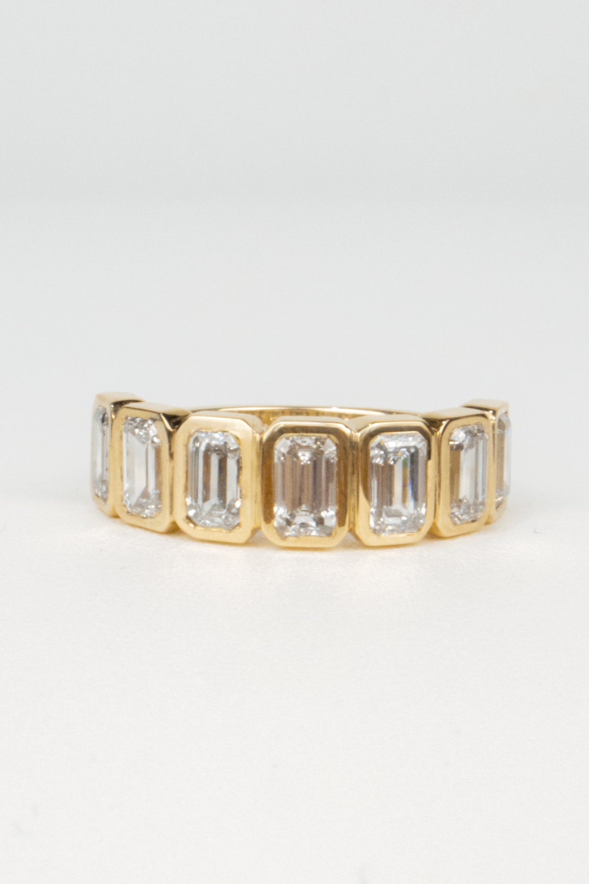 Lawrence Wedding Band- 2ctw Emerald-Cut