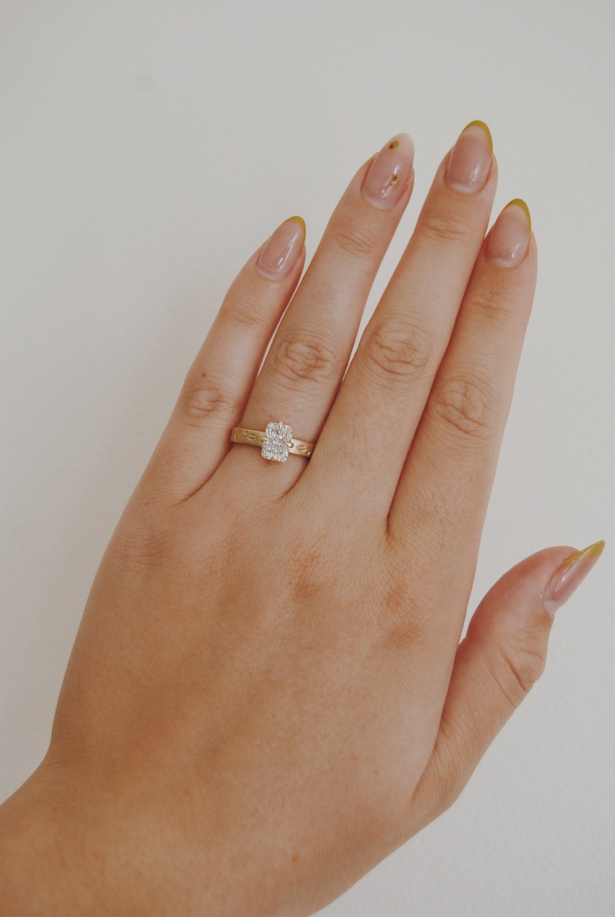 Olive Radiant-Cut Engagement Ring