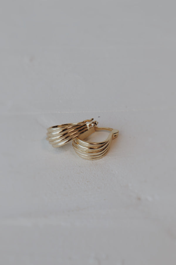 Montgomery Hoop Earrings- Vermeil