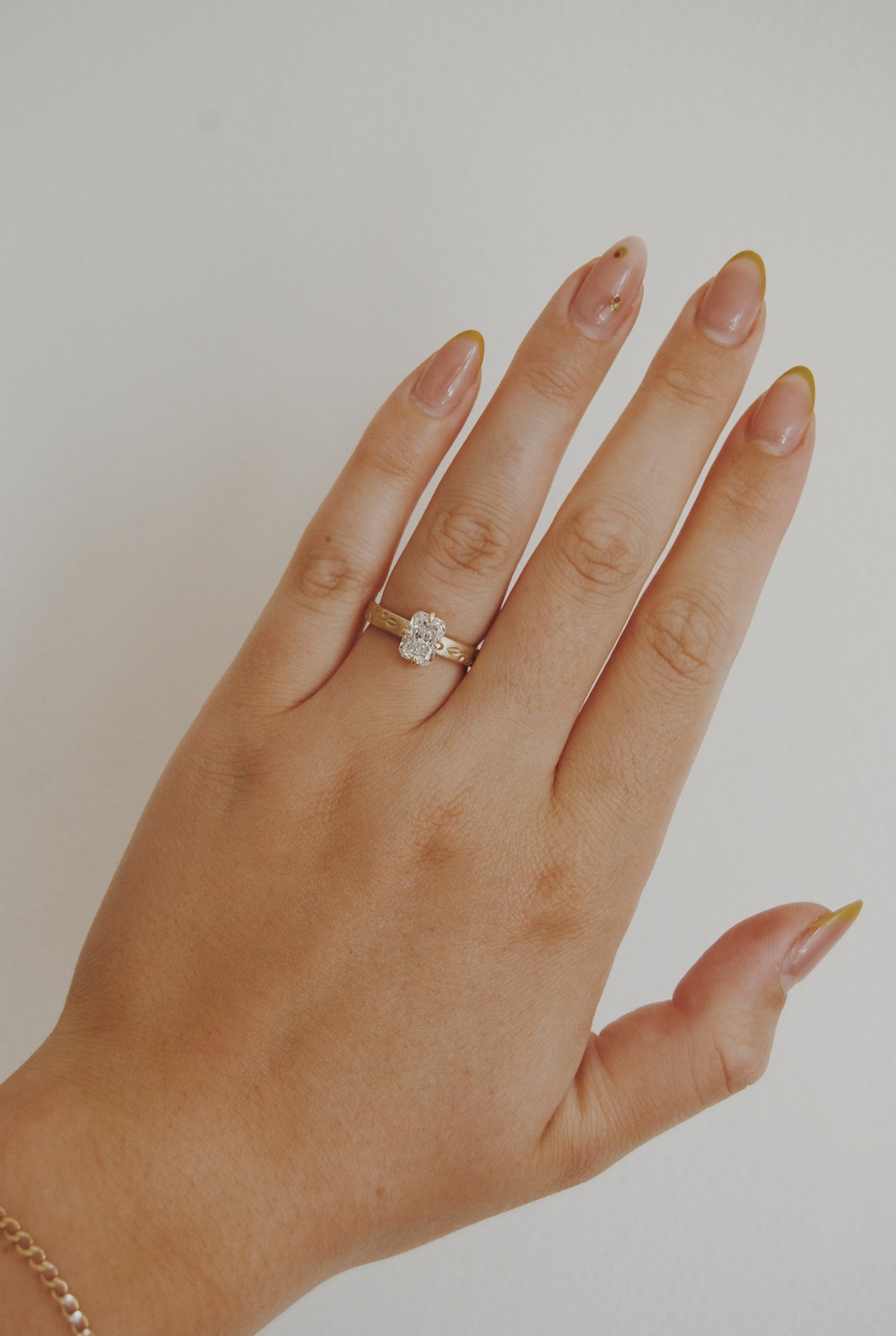 Olive Radiant-Cut Engagement Ring