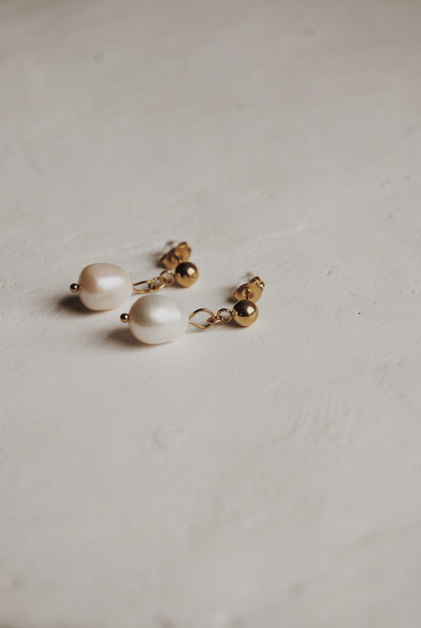 Pearl Snowdrop Earrings