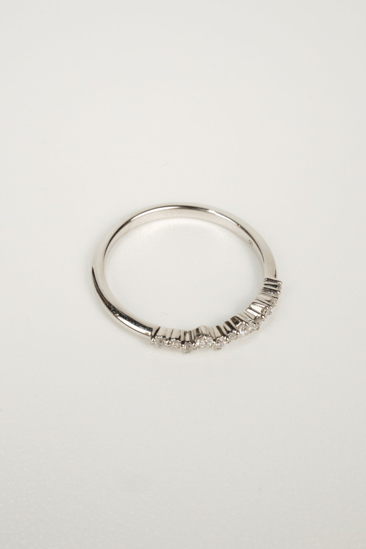 Diamond Confetti Wedding Ring - White Gold