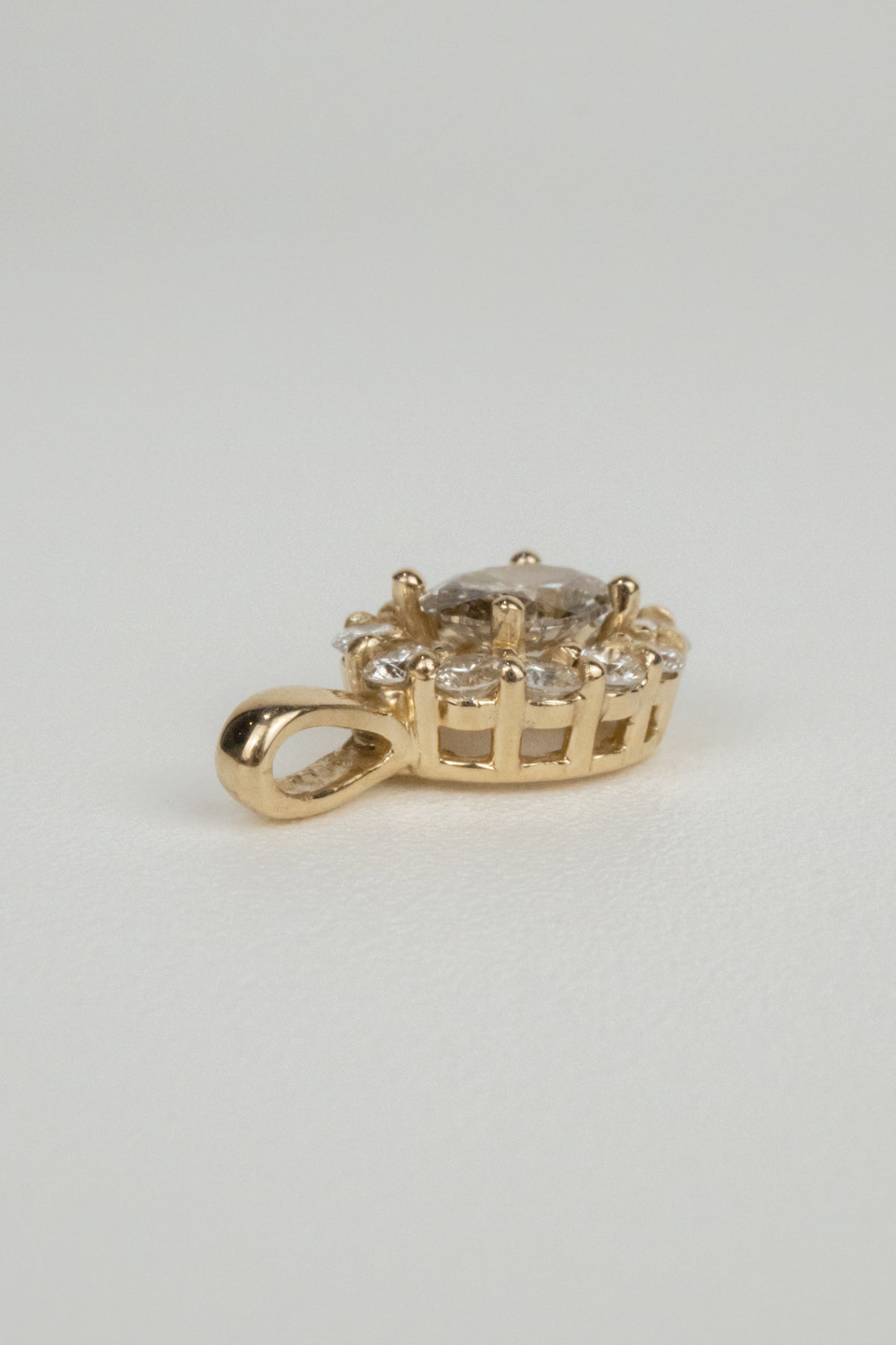 Salome Necklace Pendant- 2ctw Champagne Diamond