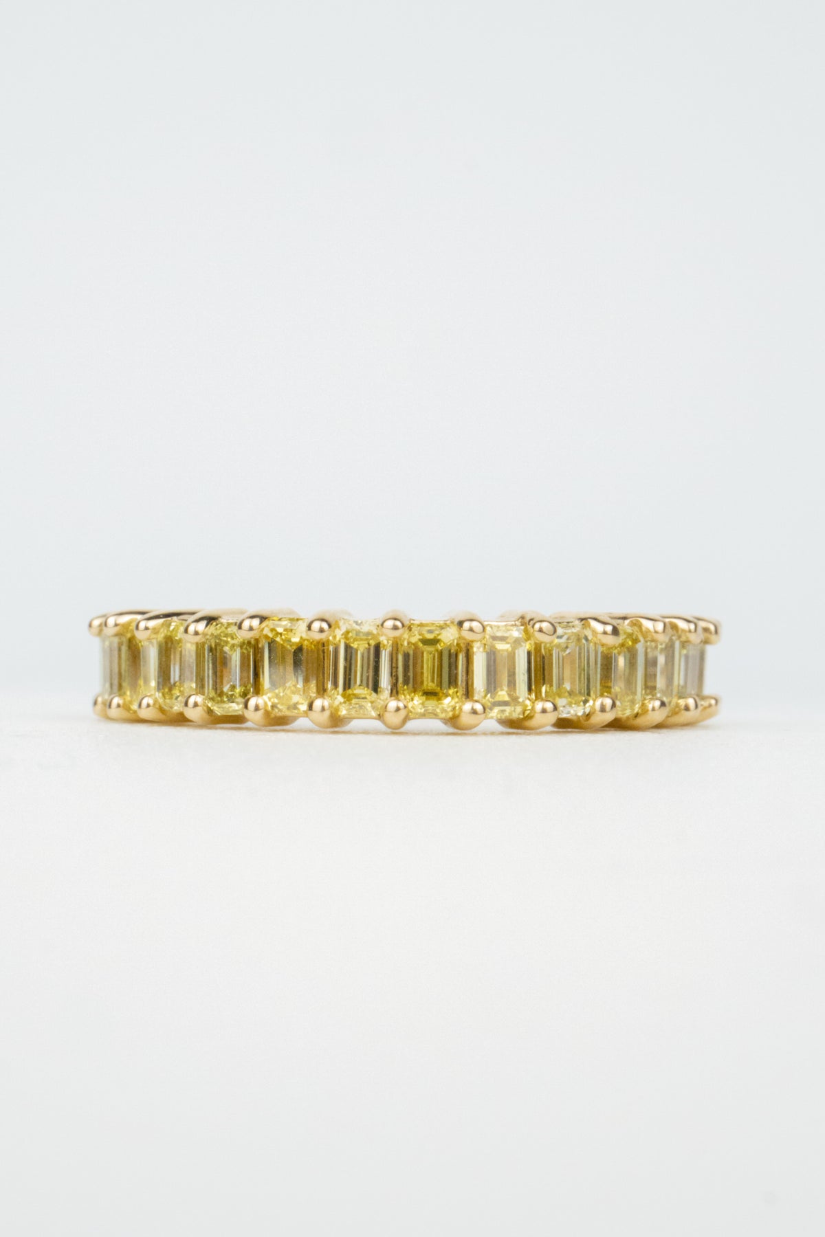 Millie Wedding Band- Yellow Diamonds