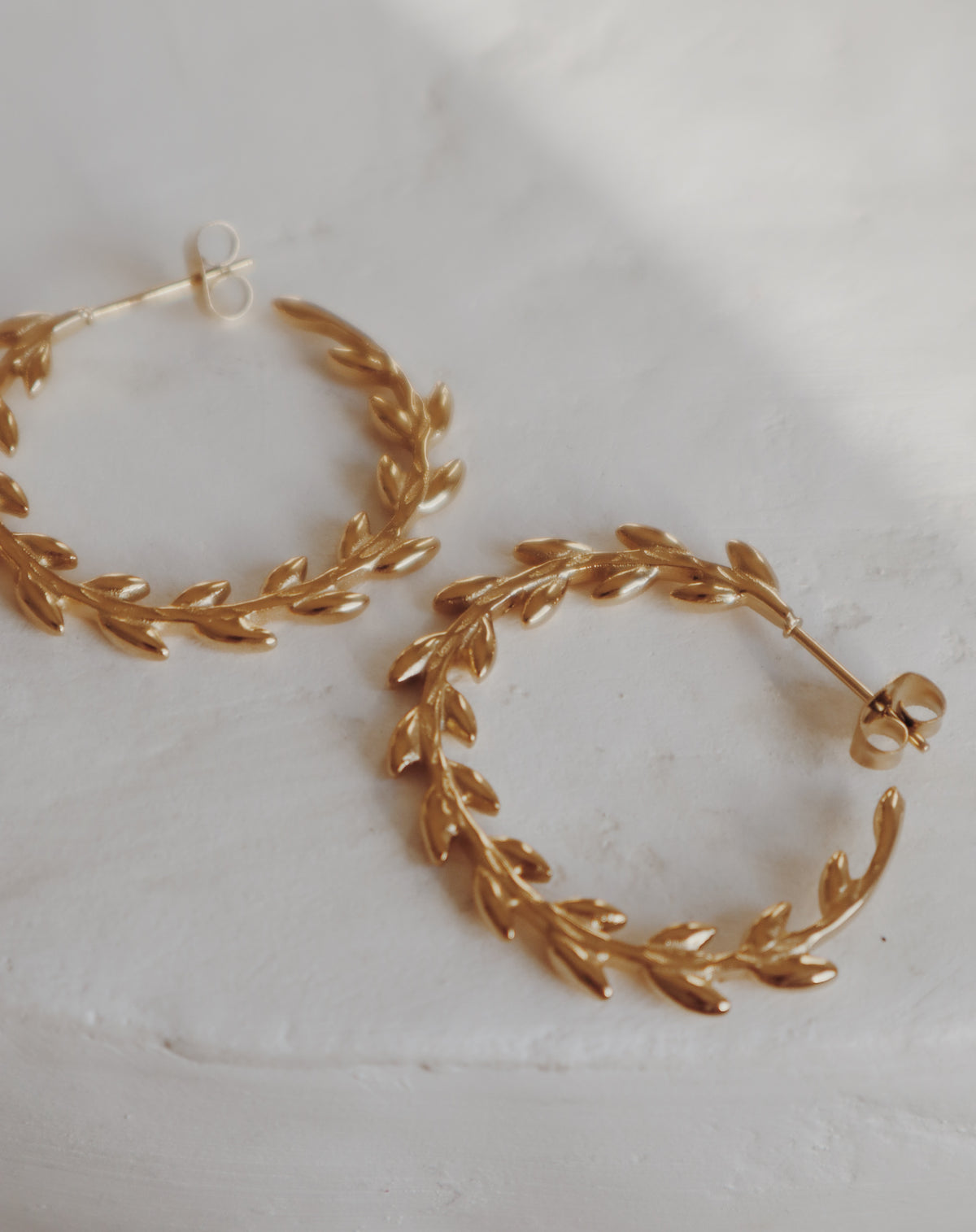 Fern Hoop Earrings