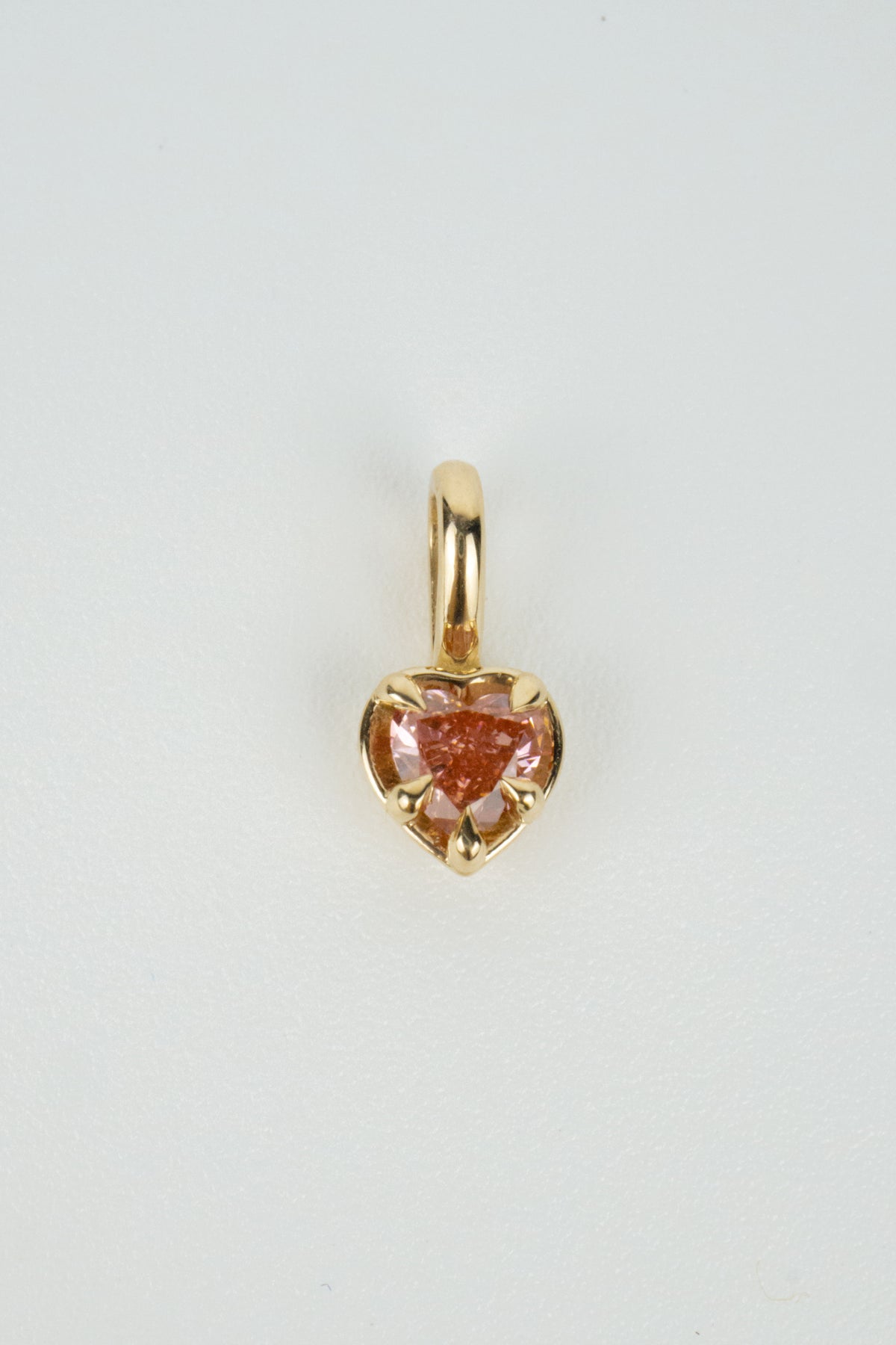 Heart Pendant- 0.5ct Pink Diamond