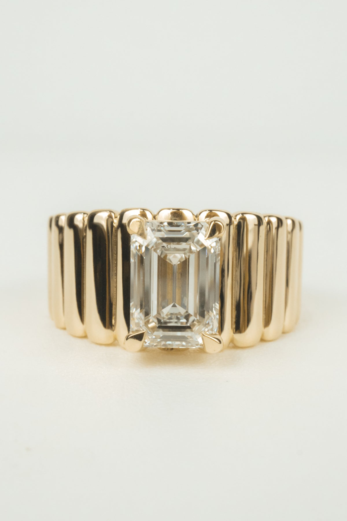 Elizabeth Engagement Ring- 2ct Emerald-Cut