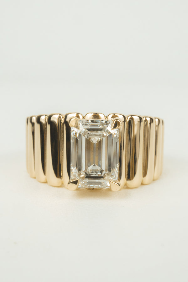 Elizabeth Engagement Ring- 2ct Emerald-Cut