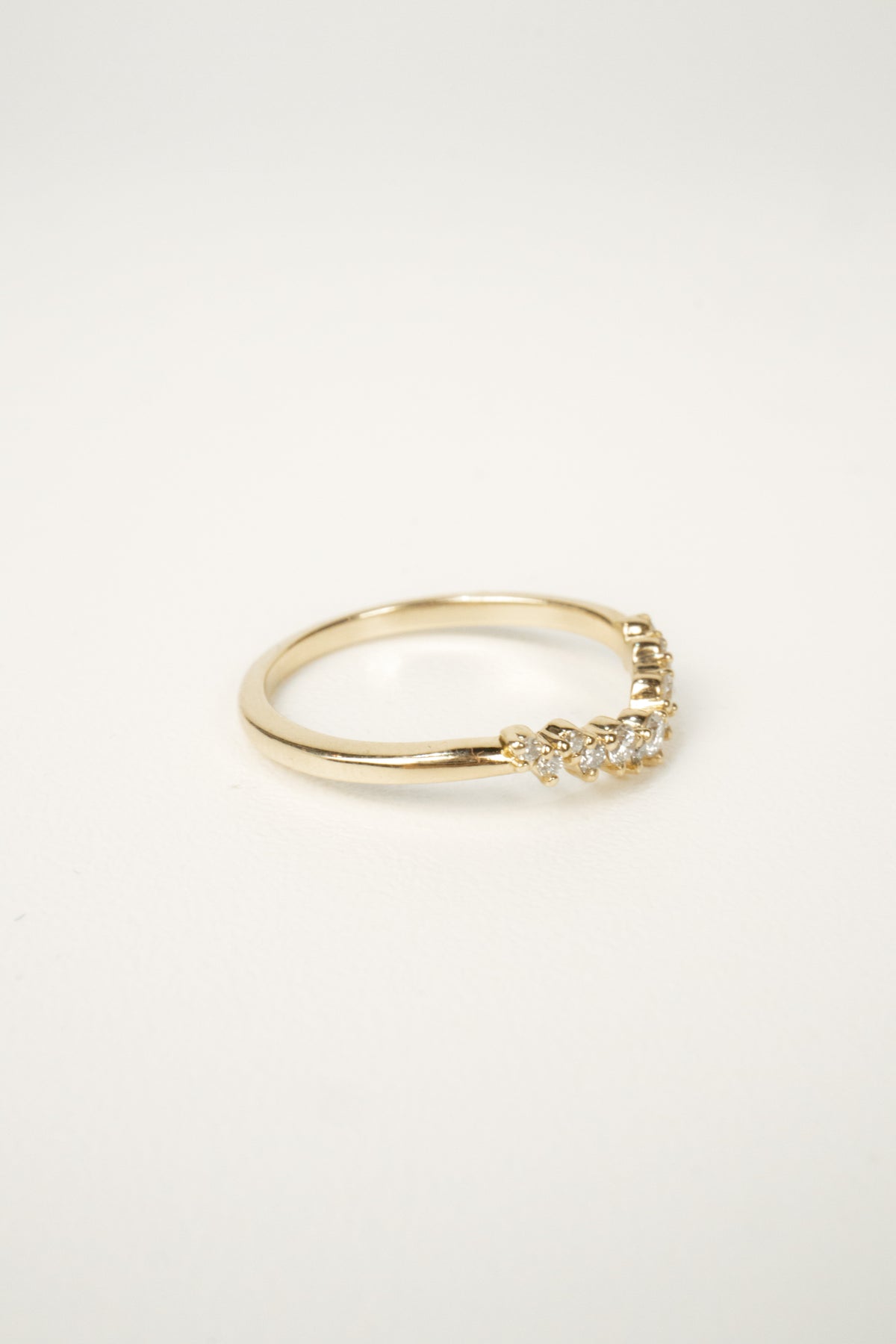 Austyn Contour Wedding Band- Yellow Gold