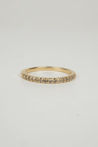 Honey Wedding Band- Champagne Diamonds