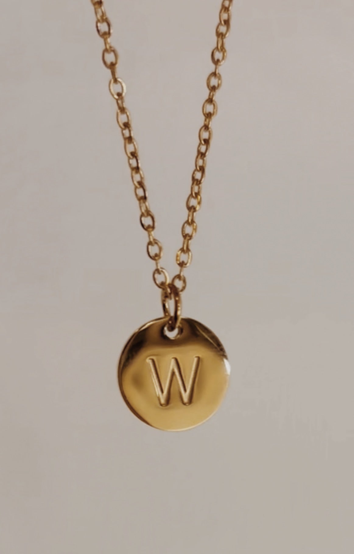 Letter Pendant Necklace