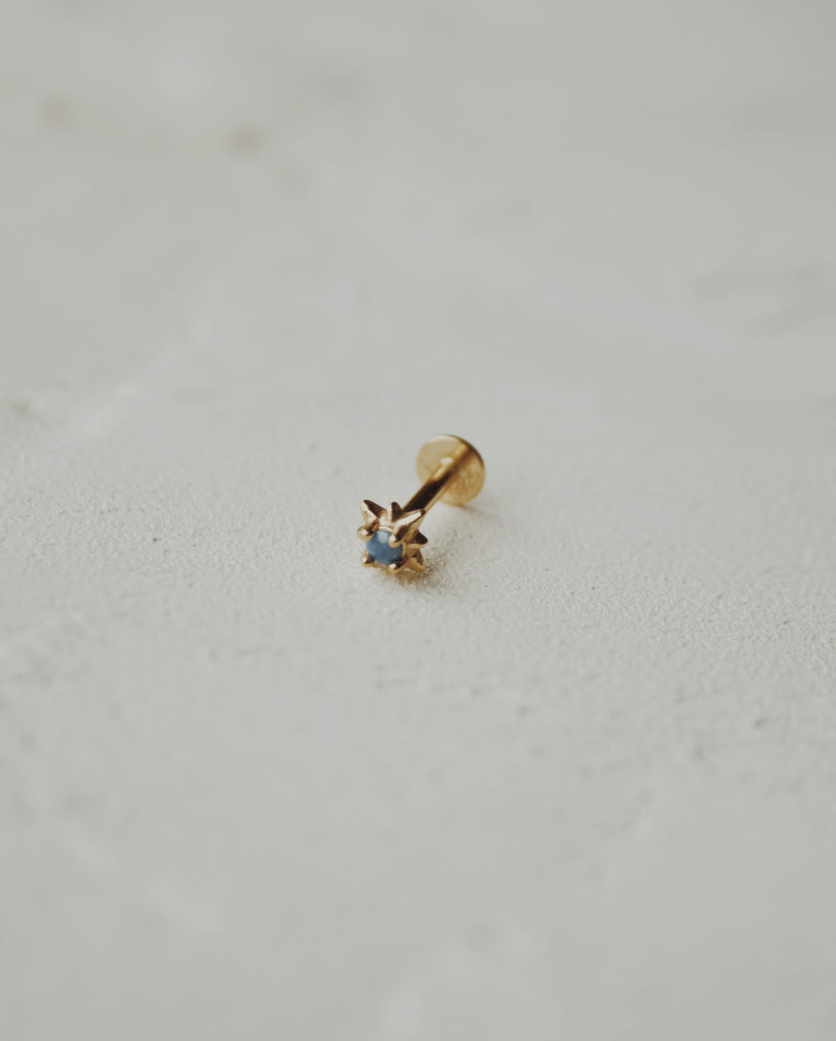 Star Blue Cartilage Stud Earrings