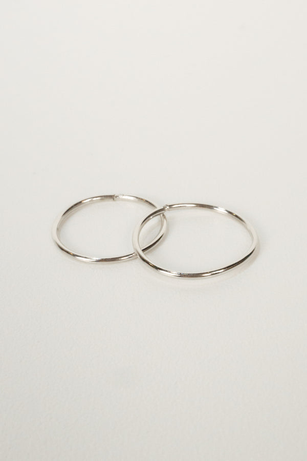 10k Seamless Hoop Earrings - 16 mm