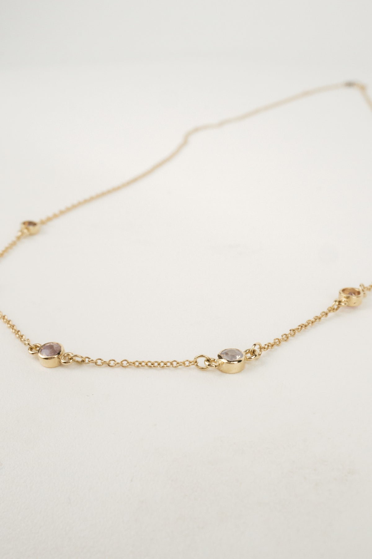 Pink Sapphire Necklace