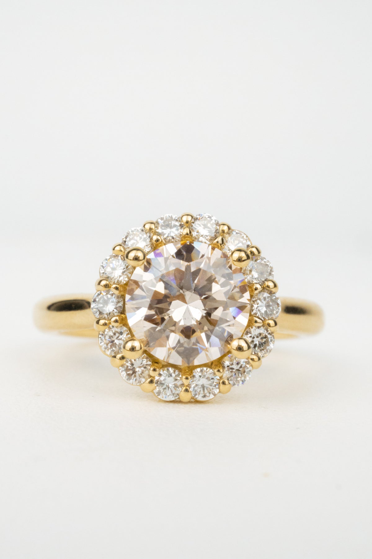 Iverson Engagement Ring- 2ctw Pink Laboratory Diamond