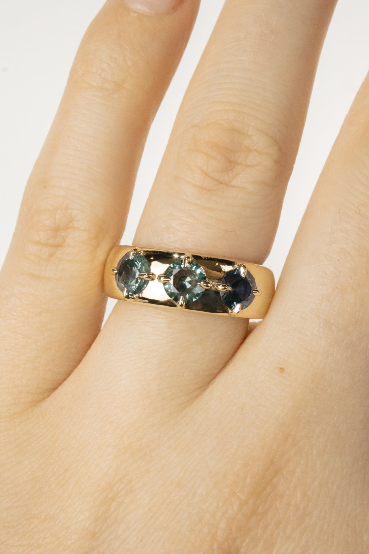 Halston Engagement Ring- 1.9ctw Natural Sapphires