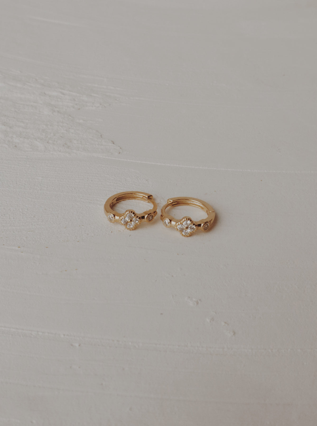 Wisteria Huggie Hoop Earrings