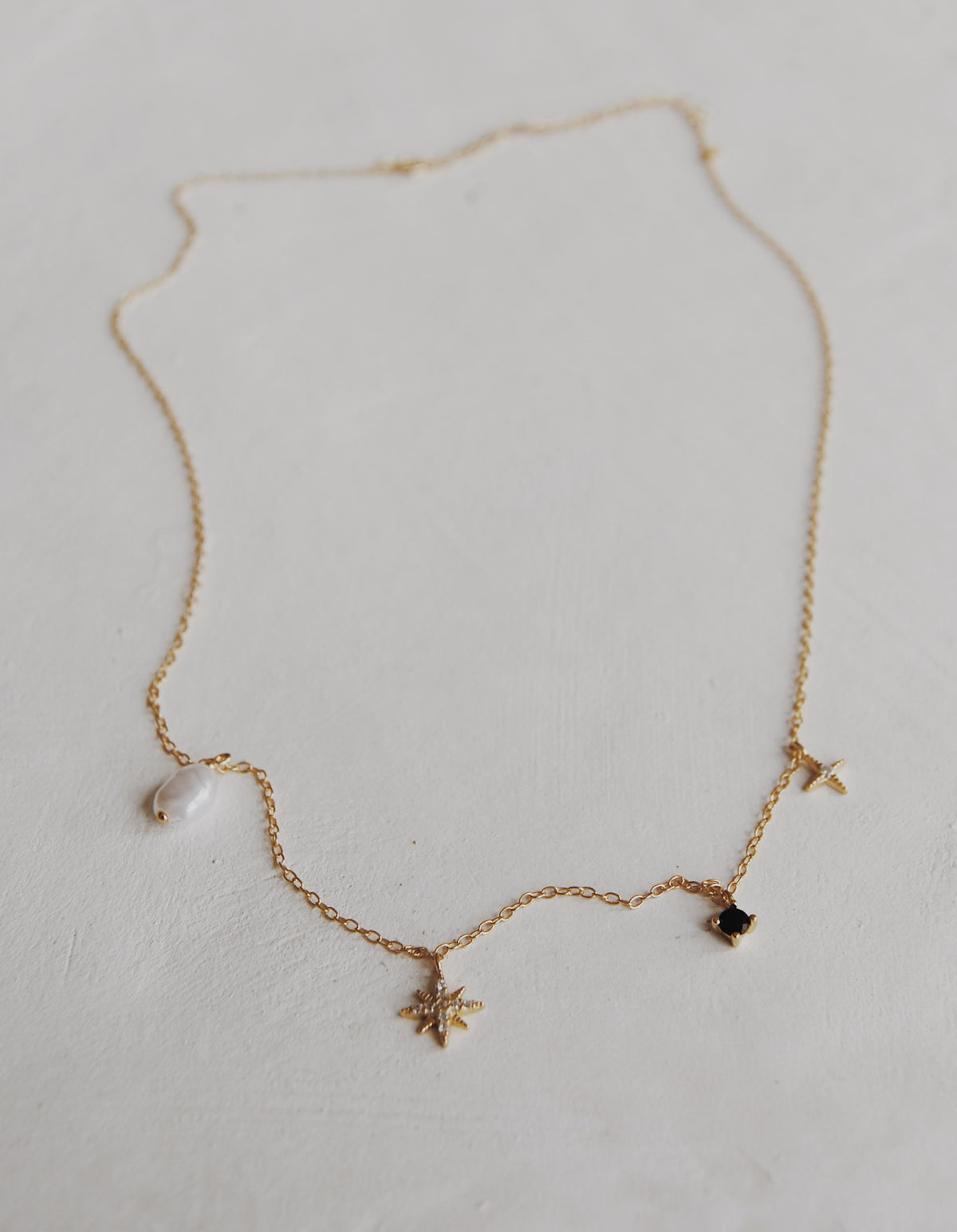 Asymmetrical Charm Necklace