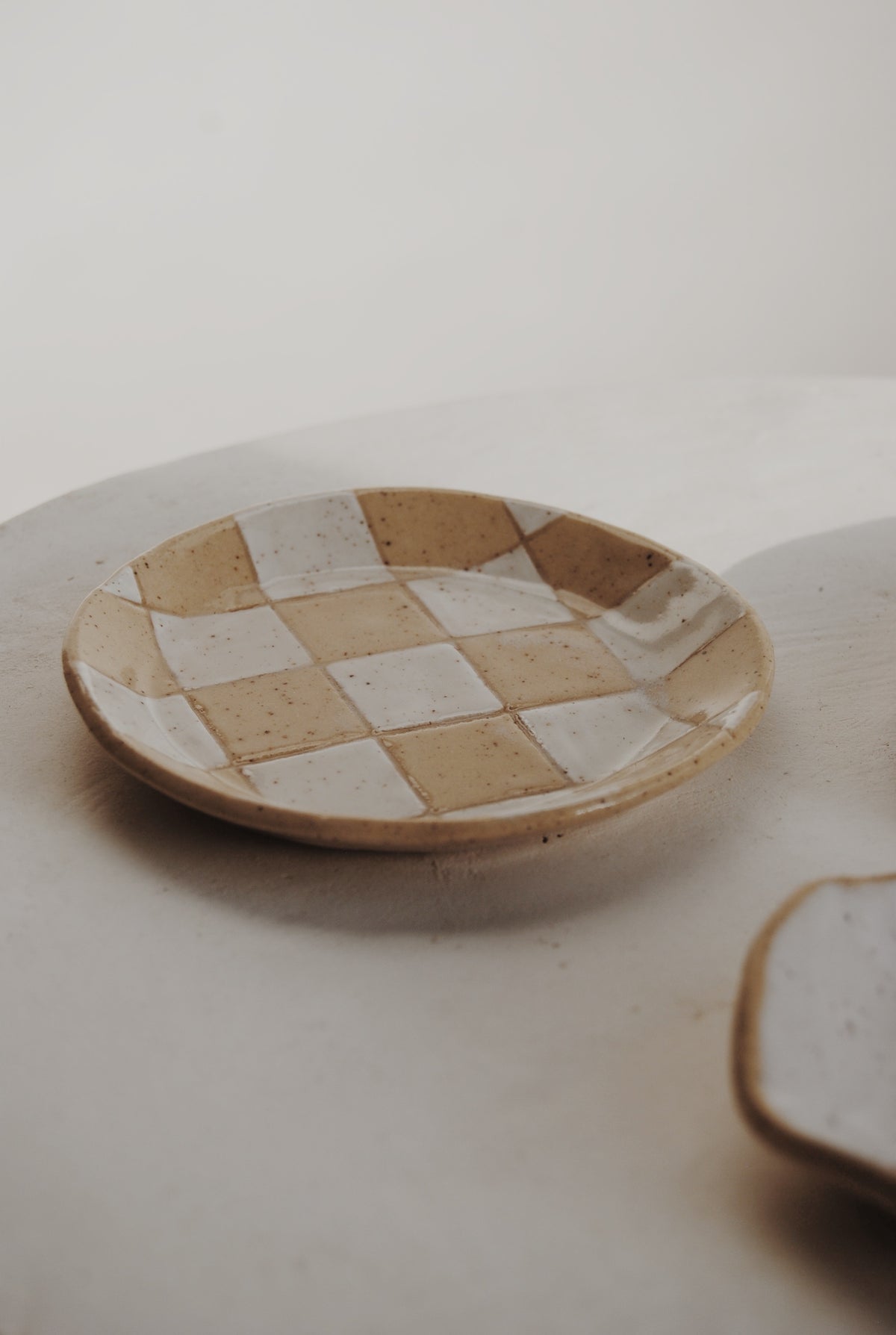 Checkered Jewelry Dish