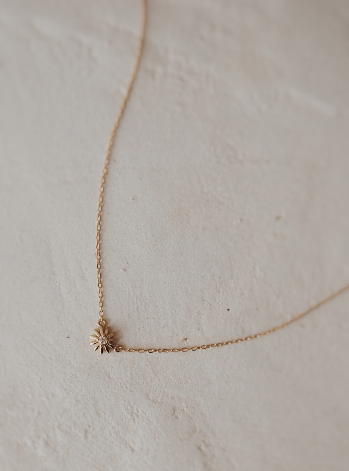 10K Daisy Diamond Necklace