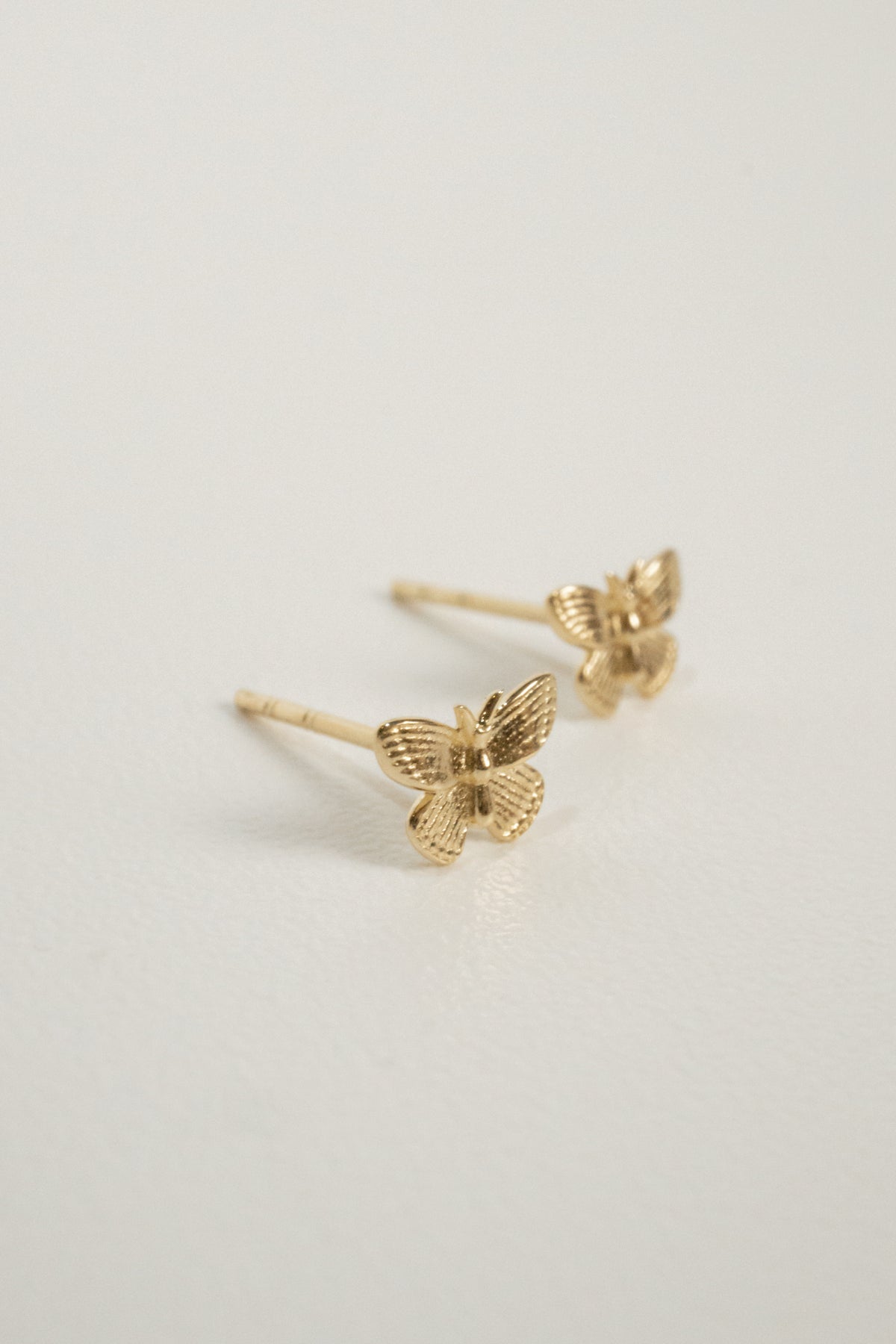 10K Butterfly Stud Earrings