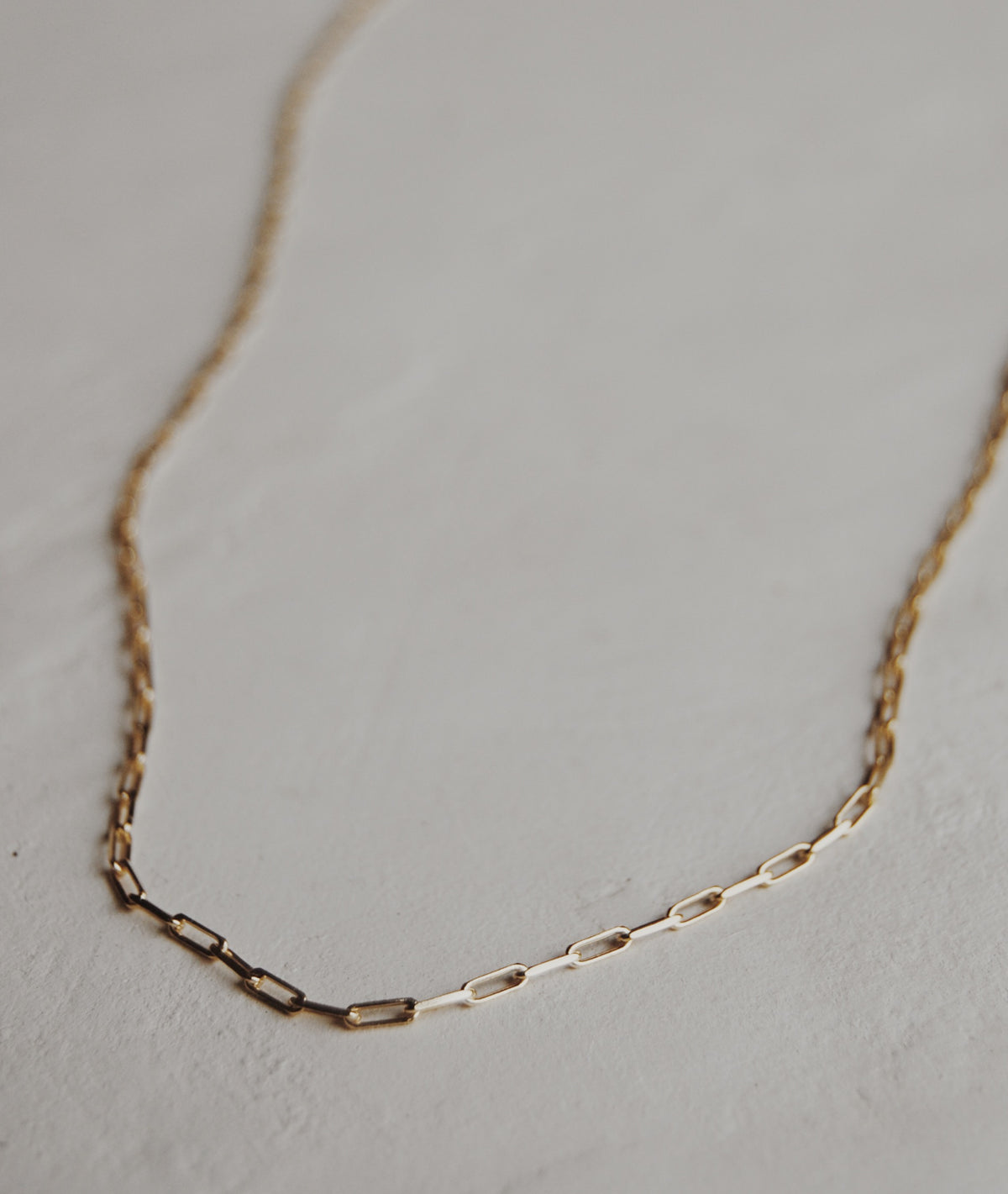 Paperclip Vermeil Chain Necklace