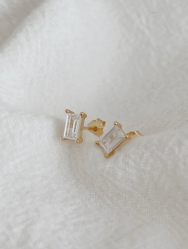 Baguette - Cut Stud Earrings