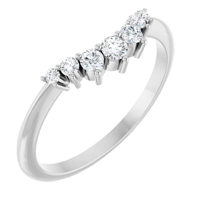 Polly Contour Wedding Band