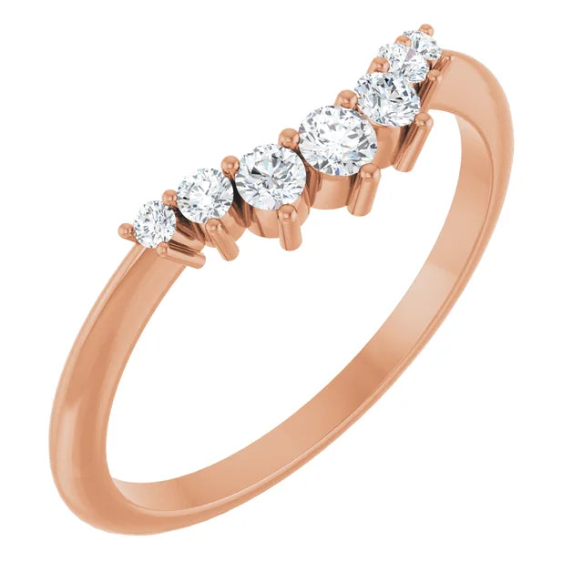 Polly Contour Wedding Band