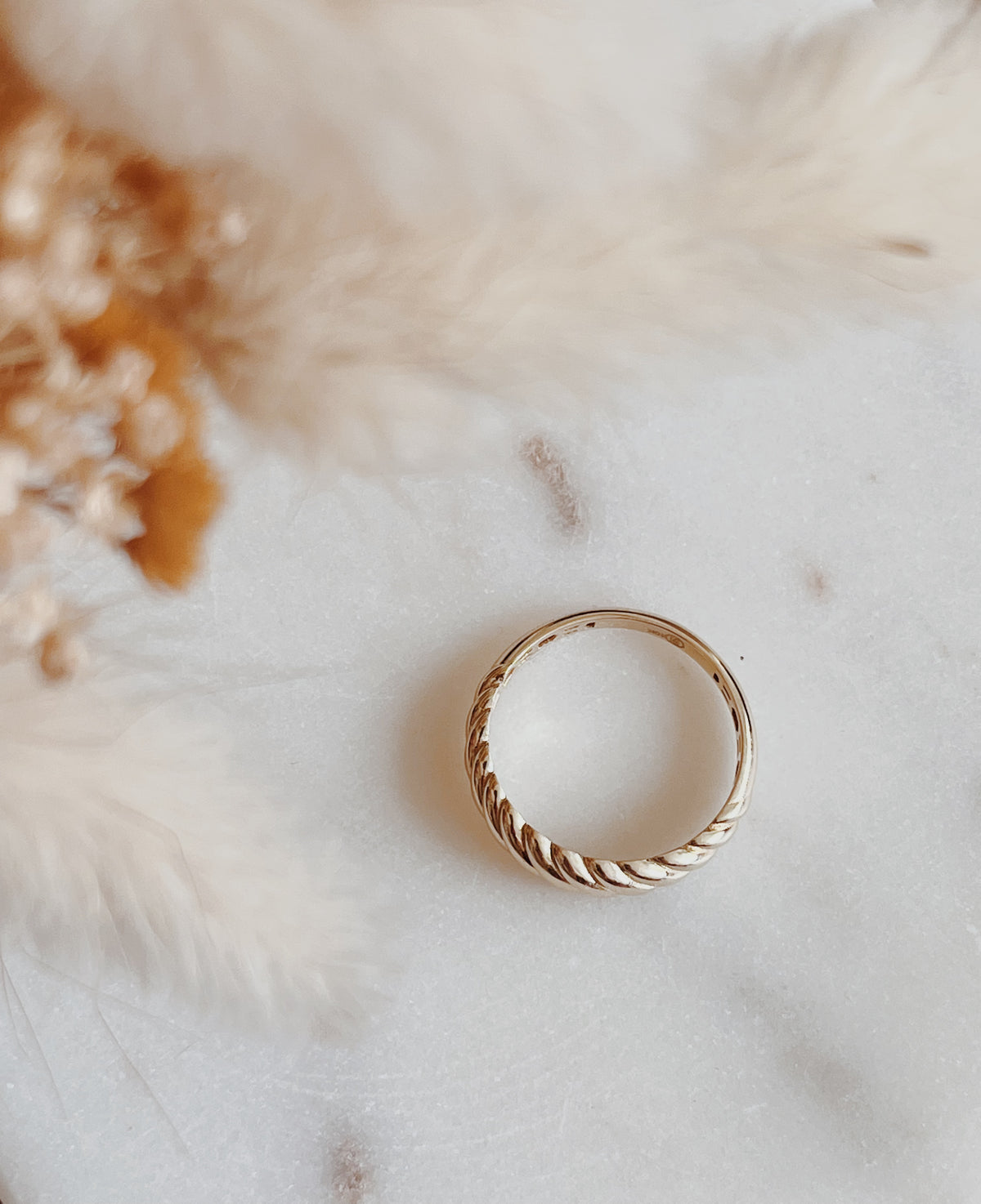 10k Gold Croissant Ring