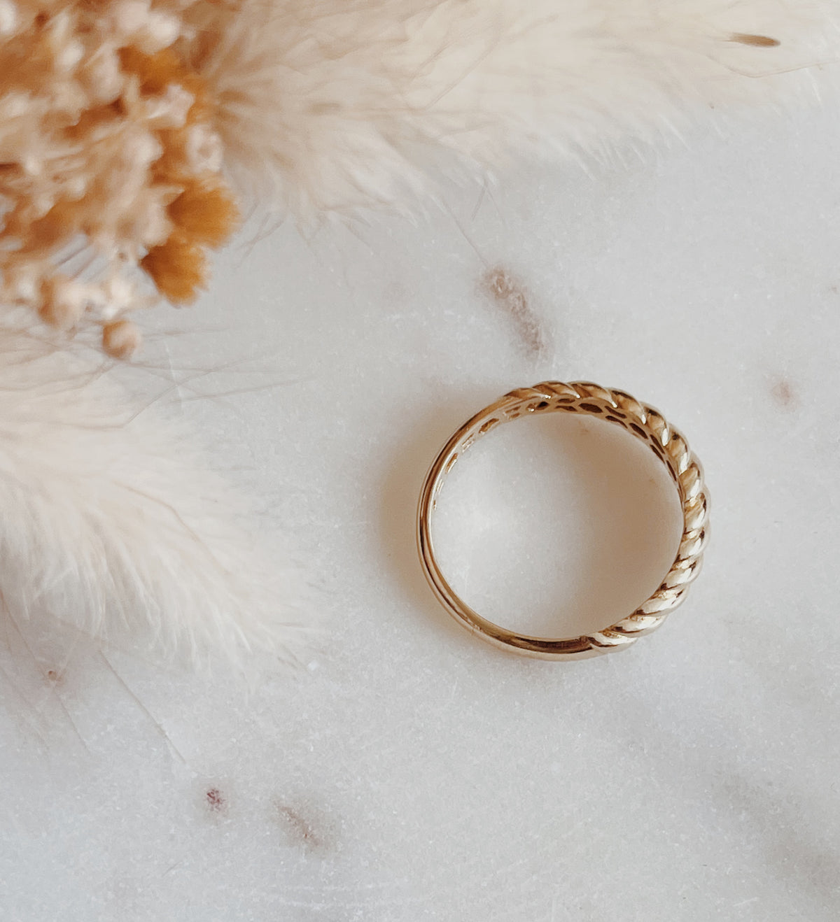 10k Gold Croissant Ring