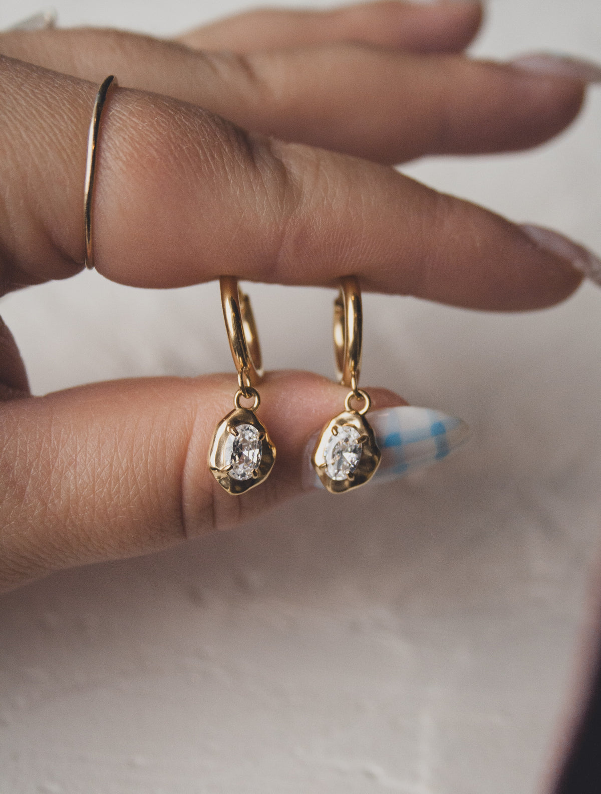 Bardah Huggie Hoop Earrings