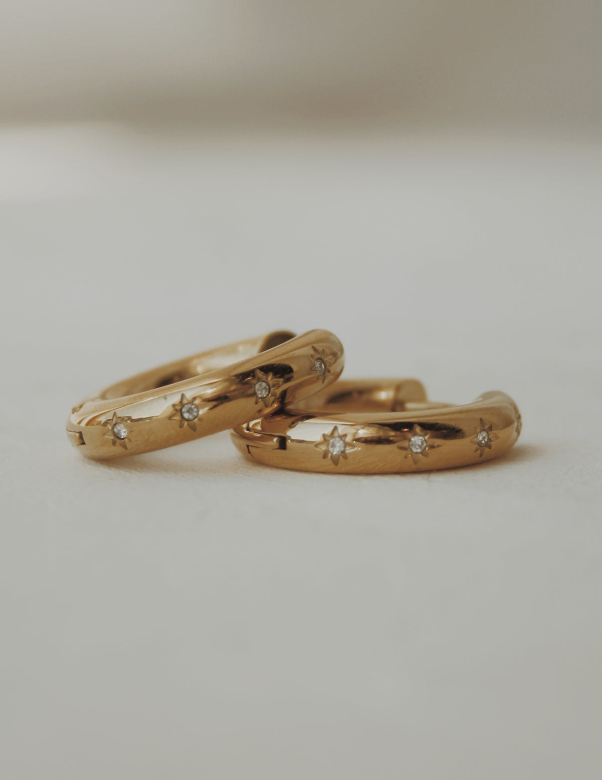 Star Girl Huggie Hoop Earrings