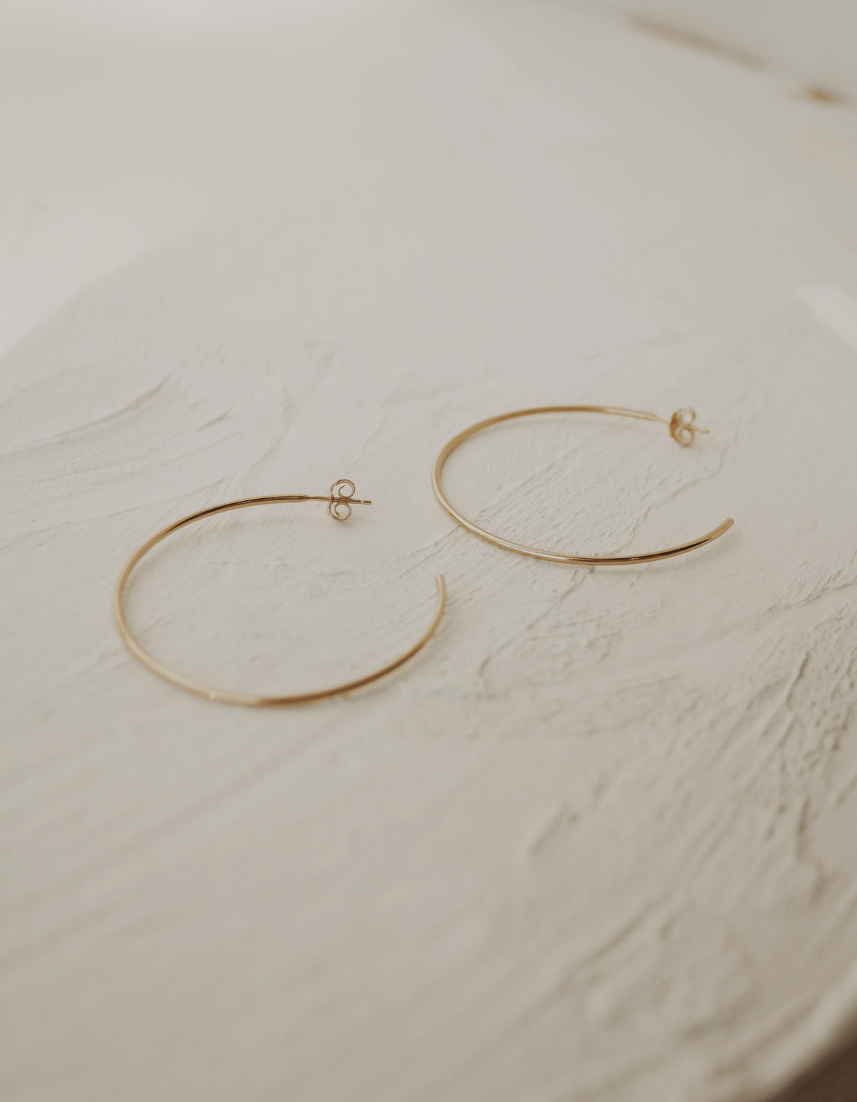 Amalie Large Hoop Earrings- Gold Filled