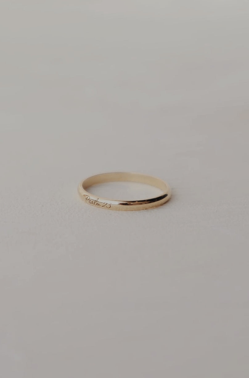 10k Psalm 23 Ring