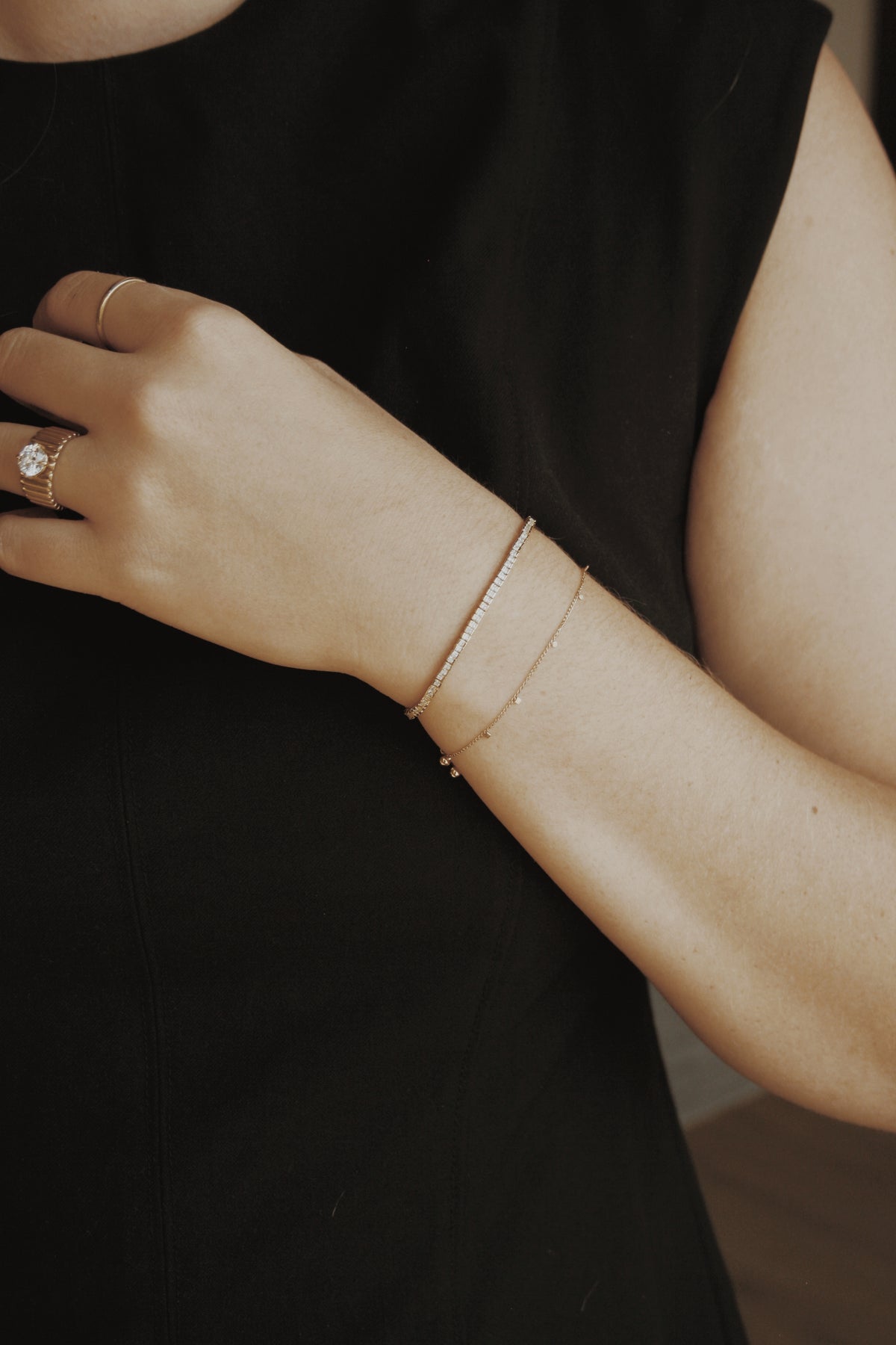 Blythe Baguette Tennis Bracelet- Vermeil