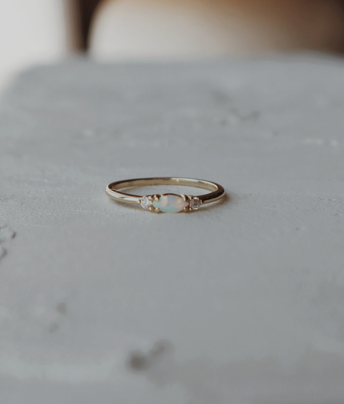 Vermeil Opal Ring