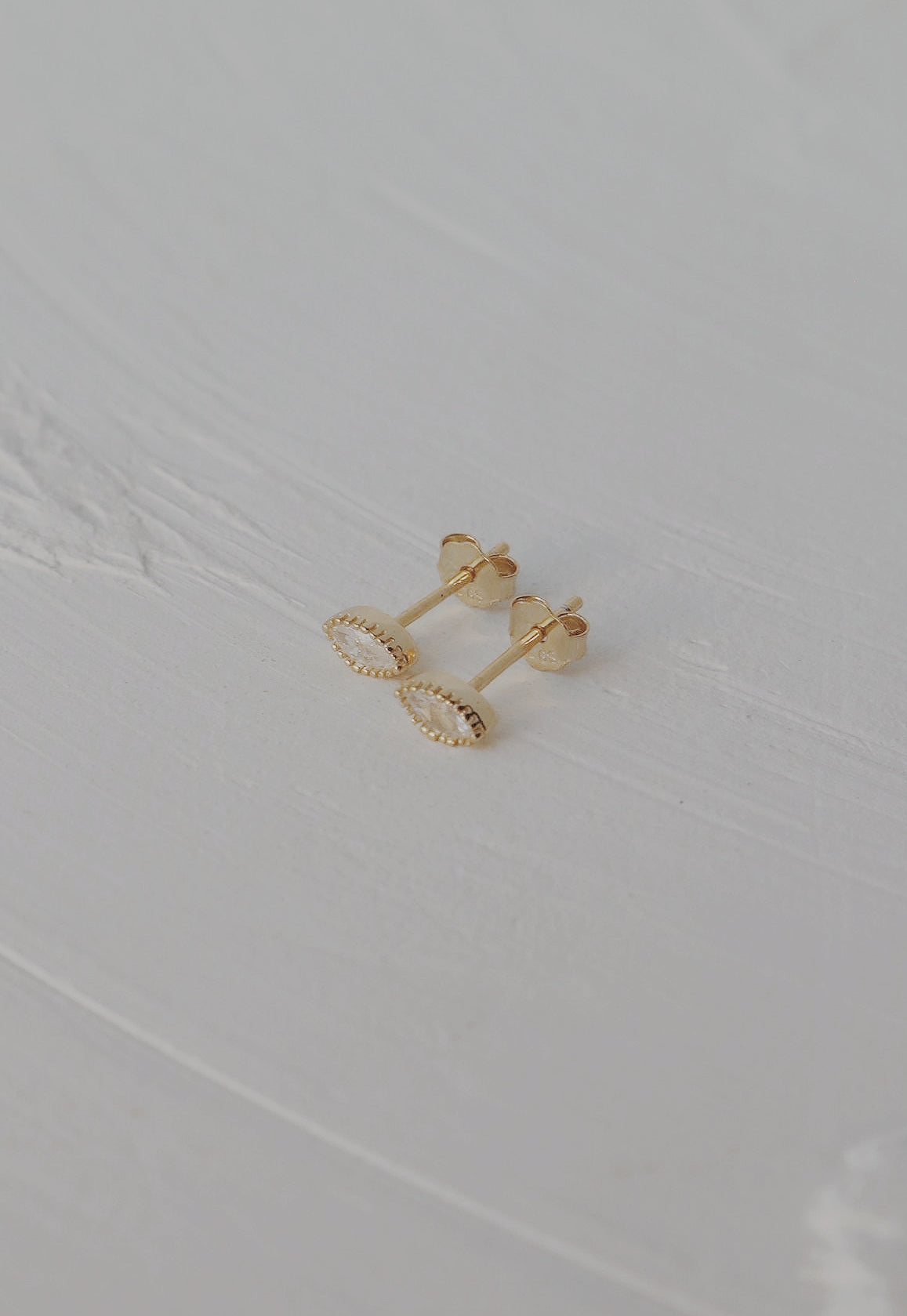 Felicity Bezel Stud Earrings