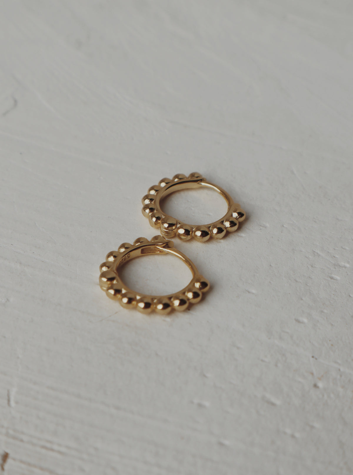 Sunny Bubble Huggie Hoop Earrings