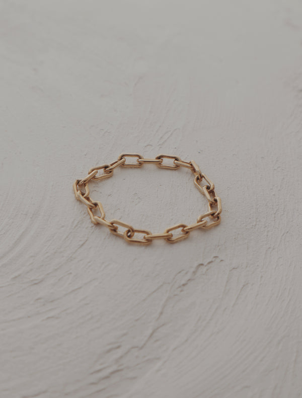 Gold Filled Paperclip Ring