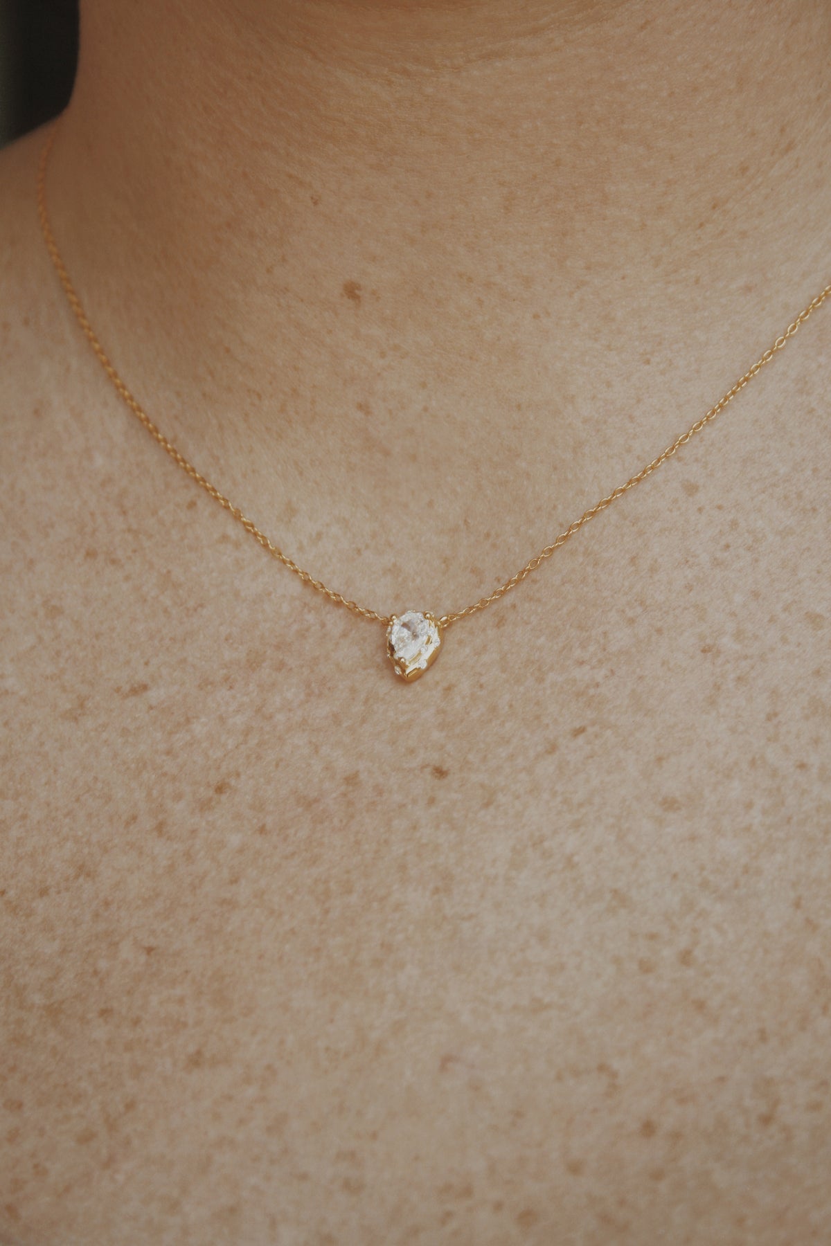 Summer Showers Teardrop Necklace