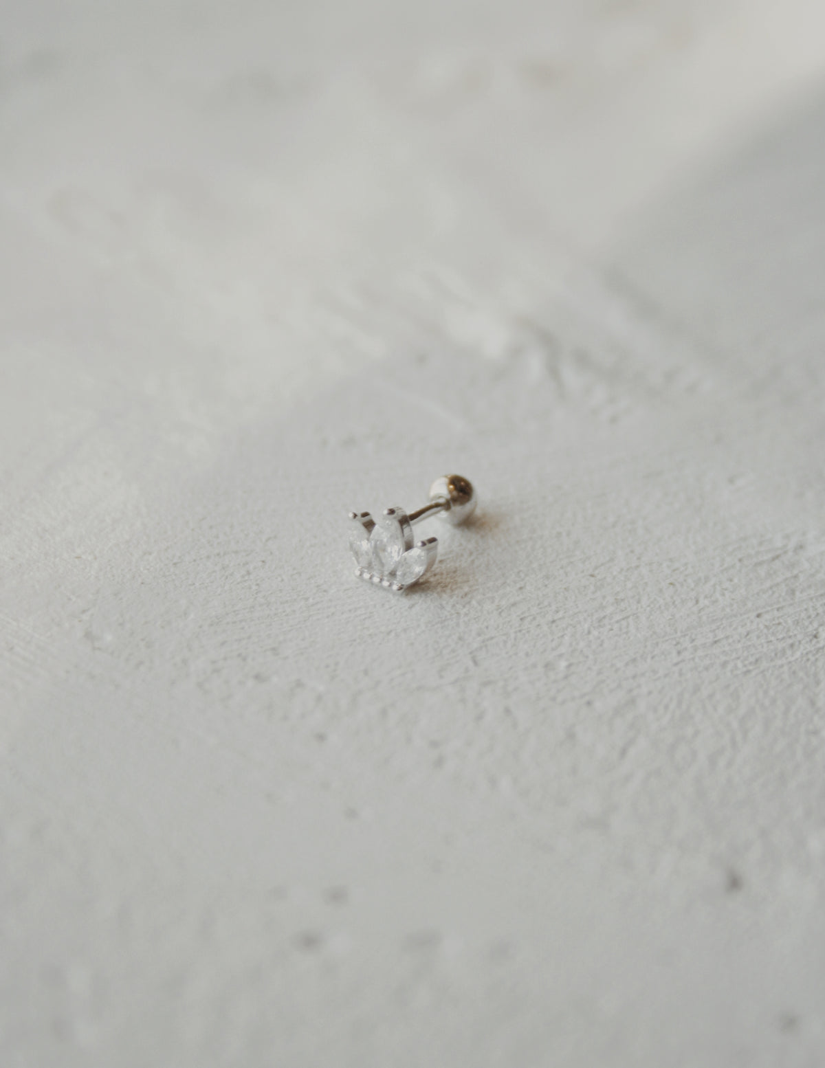 Marquise Petal Cartilage Stud Earring