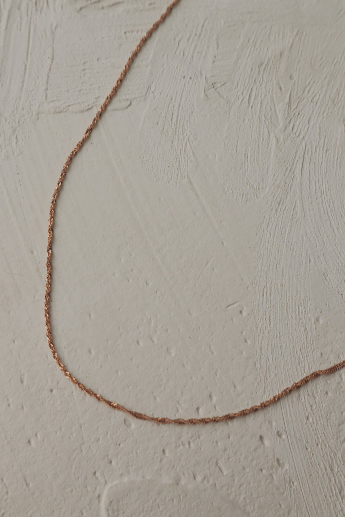 14k Rose Gold Singapore Chain Necklace