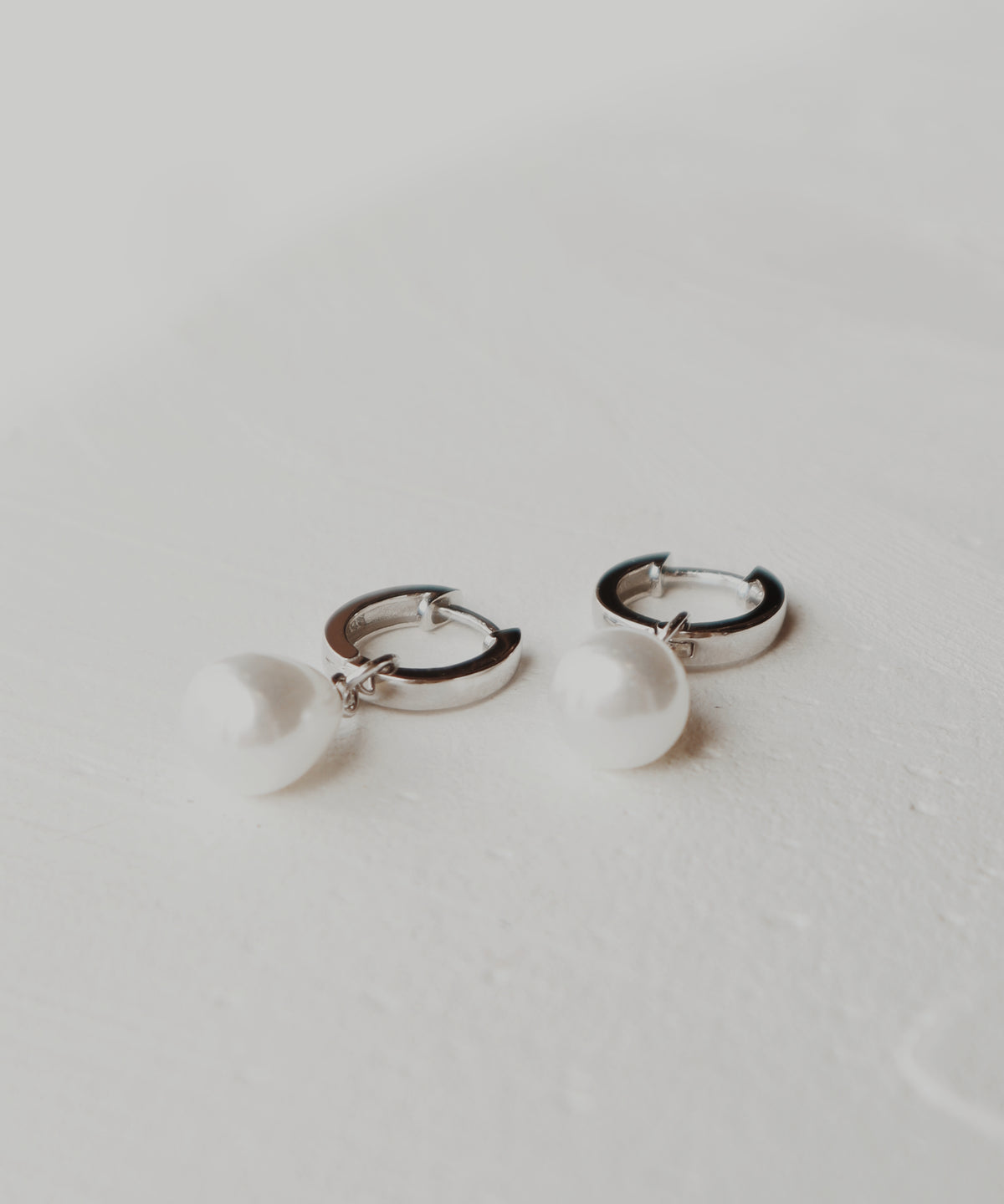Charlotte Pearl Huggie Hoops