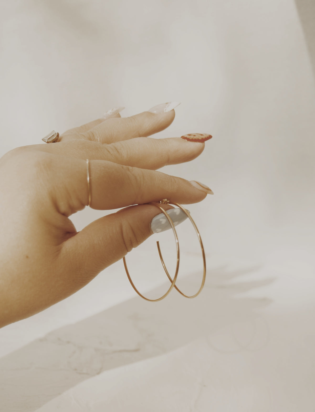 Amalie Large Hoop Earrings- Gold Filled