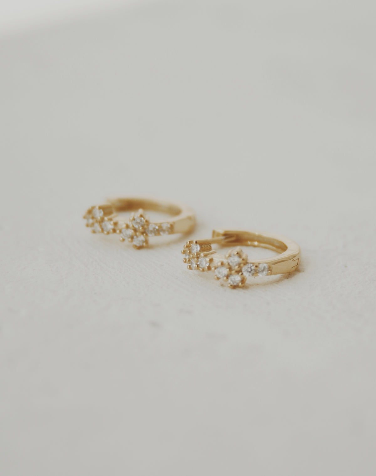 Reflecting Light Huggie Hoop Earrings