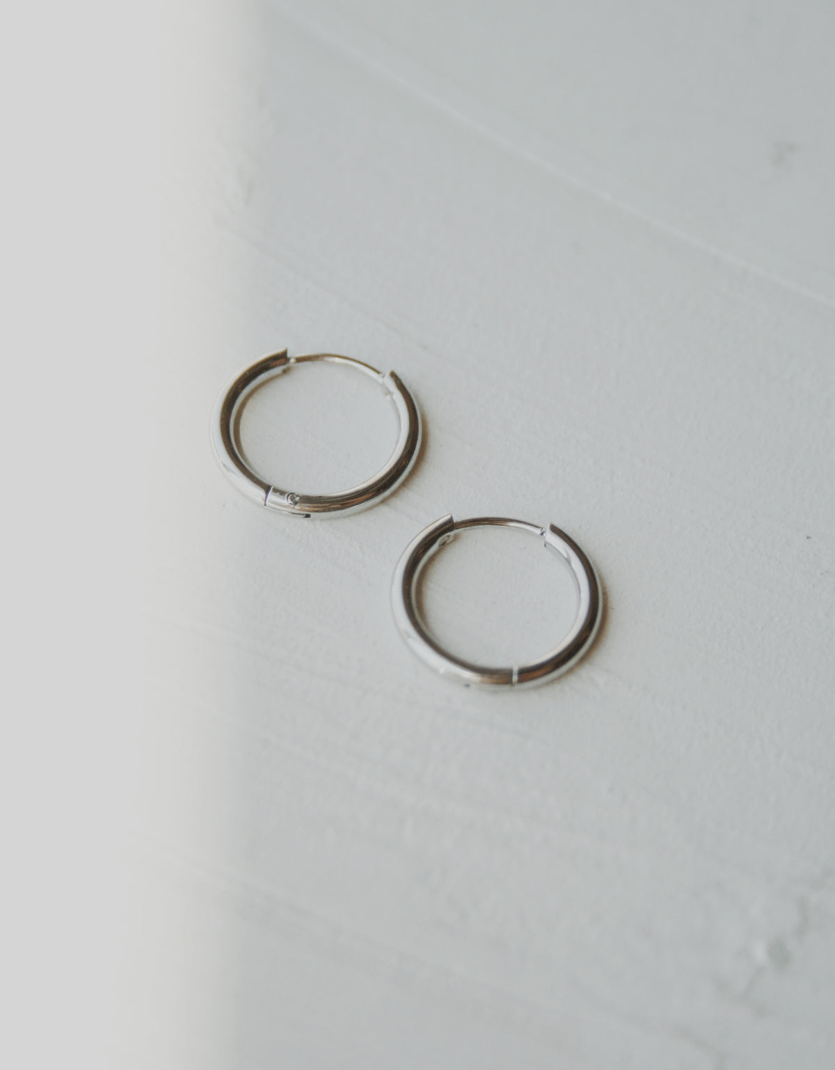 All Summer Long Huggie Hoop Earrings - Silver